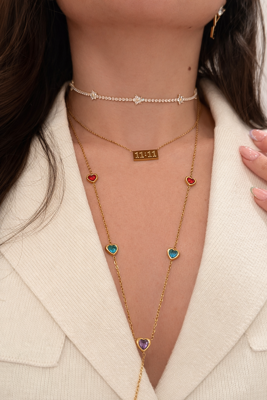 Flowers chocker necklace