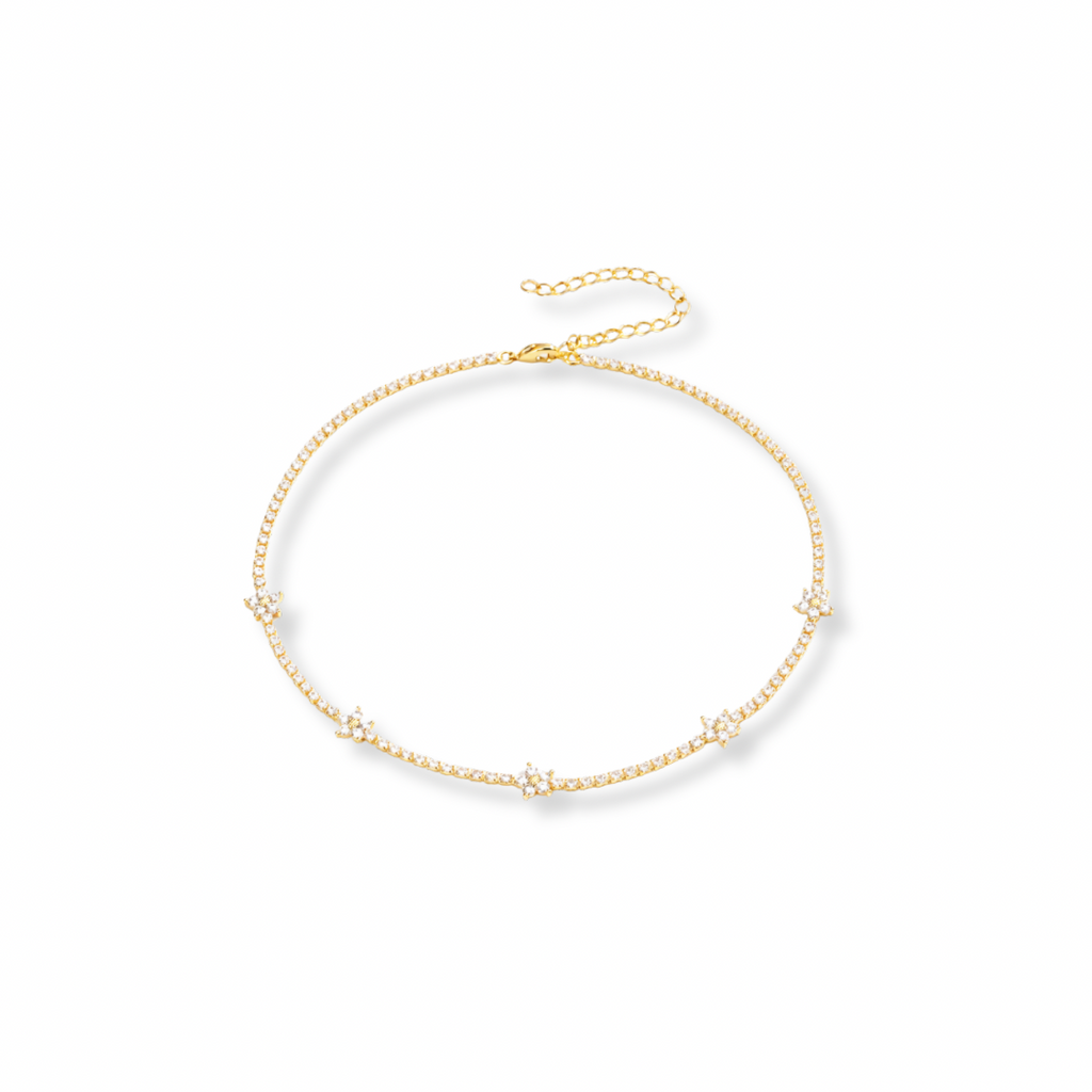 Flowers chocker necklace