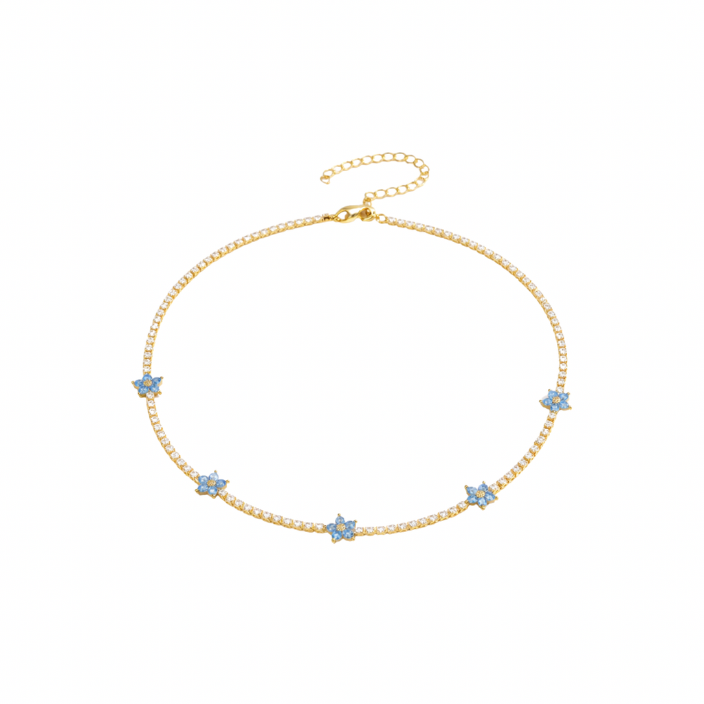 Flowers chocker necklace