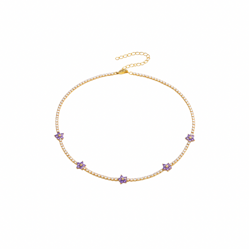 Flowers chocker necklace